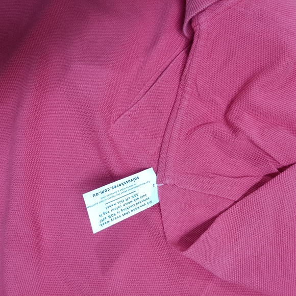 Brooks Brothers Polo Shirt Red short Sleeve Mens - Picture 9 of 10